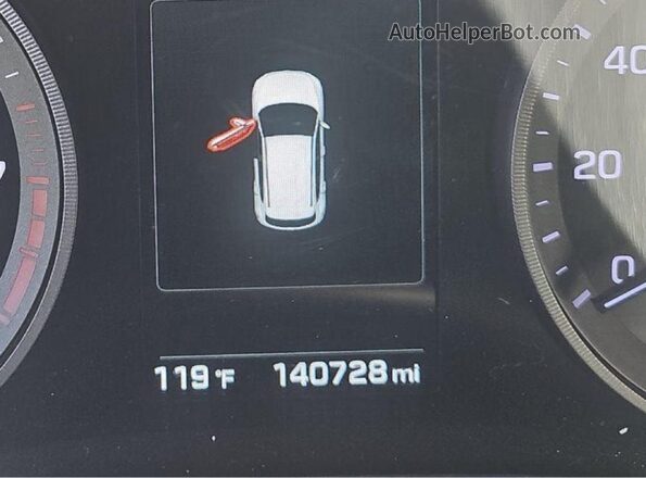 KM8J3CA22GU079540 2016 HYUNDAI TUCSON Красный Вид щитка приборов