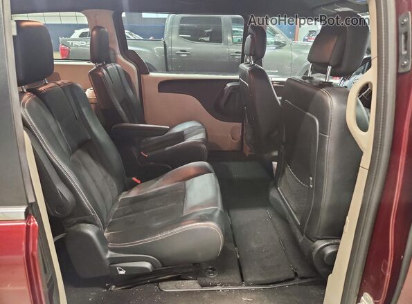 2C4RDGCG5HR714558 2017 DODGE CARAVAN Burgundy Vista del compartimento del motor