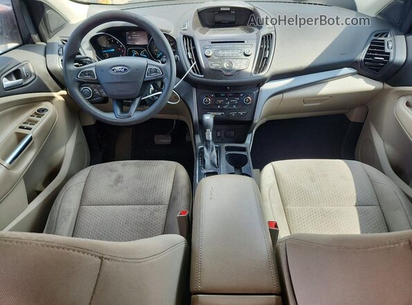 1FMCU0GD8HUA76883 2017 FORD ESCAPE Brown Widok zestawu wskaźników