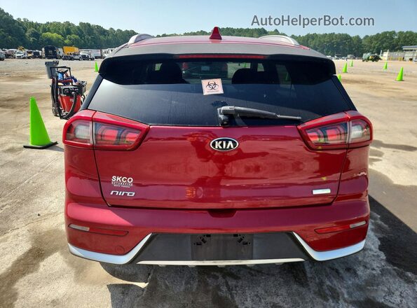KNDCB3LC9H5050005 2017 KIA NIRO Red Widok wnętrza z przodu