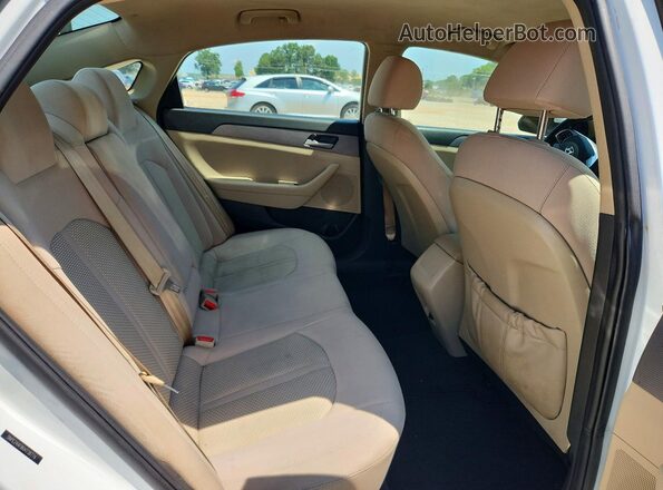 5NPE24AF8KH738774 2019 HYUNDAI SONATA White Rear interior view