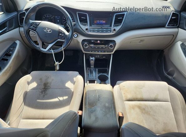 KM8J33A25GU044734 2016 HYUNDAI TUCSON Black Вид щитка приладів
