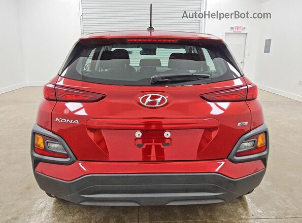KM8K1CAA5MU675240 2021 HYUNDAI KONA Red Սալոնի դիմացի տեսք