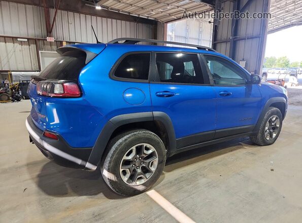 1C4PJMBN3KD481885 2019 JEEP CHEROKEE Синий Передняя правая четверть