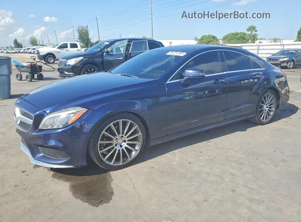 WDDLJ6FB7GA160523 2016 MERCEDES-BENZ CLS-CLASS Blue Trasero izquierdo