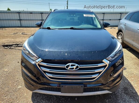KM8J3CA26HU563776 2017 HYUNDAI TUCSON Black Вид ззаду