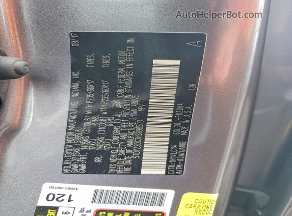 5TDYZ3DC3HS890503 2017 TOYOTA SIENNA Gray სალონის 360-გრადუსიანი ხედი