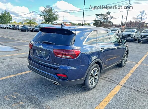 5XYPHDA51KG533285 2019 KIA SORENTO Blue Вид спереду
