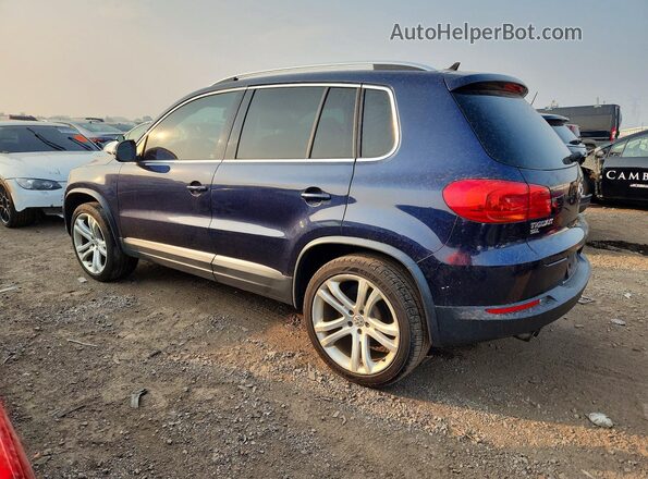 WVGBV7AX3GW546387 2016 VOLKSWAGEN TIGUAN Синий Задняя правая четверть