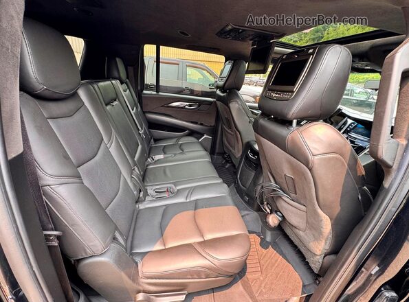 1GYS4KKJ3JR396298 2018 CADILLAC ESCALADE Черный Вид сзади