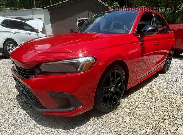 2HGFE2F59NH606346 2022 HONDA CIVIC Red Rear right