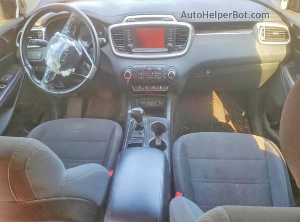 5XYPG4A38JG357531 2018 KIA SORENTO Black Widok zestawu wskaźników