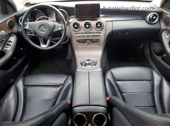 55SWF4JB0HU233940 2017 MERCEDES-BENZ C Black Instrument cluster view