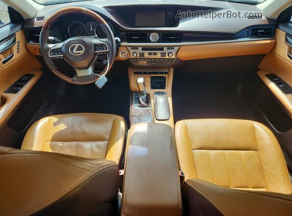 58ABK1GG4GU006385 2016 LEXUS ES350 Black Widok zestawu wskaźników