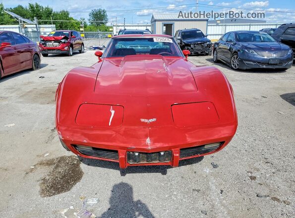 1Z8749S443183 1979 CHEVROLET CORVETTE Red Rear view