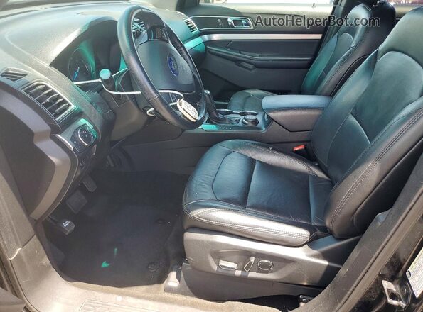 1FM5K8DH9HGA65829 2017 FORD EXPLORER Black Widok deski rozdzielczej