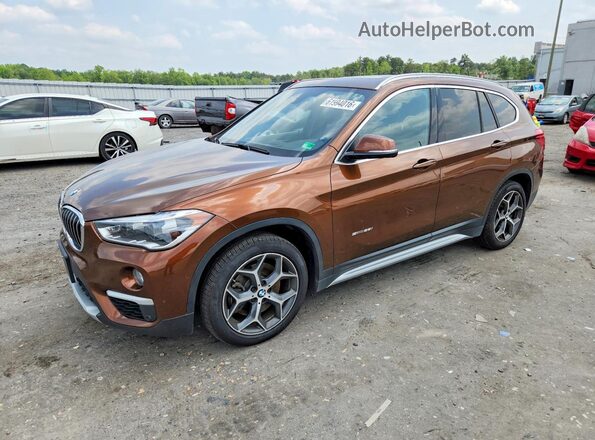 WBXHU7C3XH5H32940 2017 BMW X1 Brown Задня ліва чверть