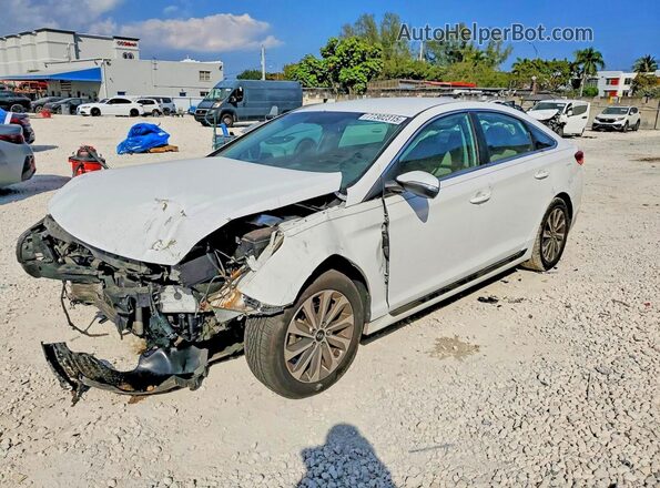 5NPE34AF8HH535017 2017 HYUNDAI SONATA White Հետևի ձախ
