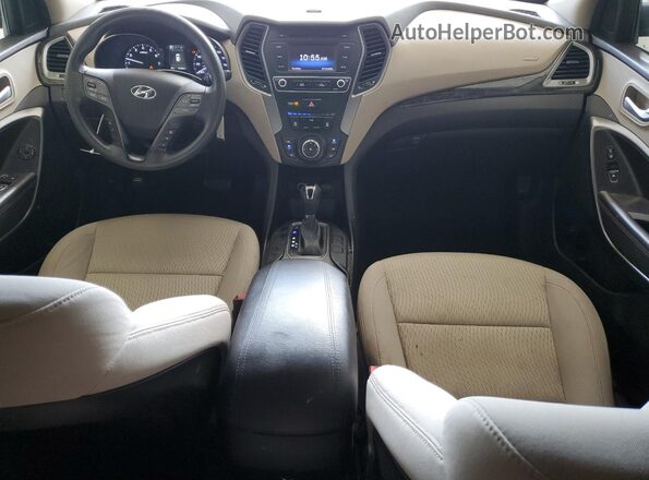 5XYZT3LB9HG483250 2017 HYUNDAI SANTA Blue Widok zestawu wskaźników