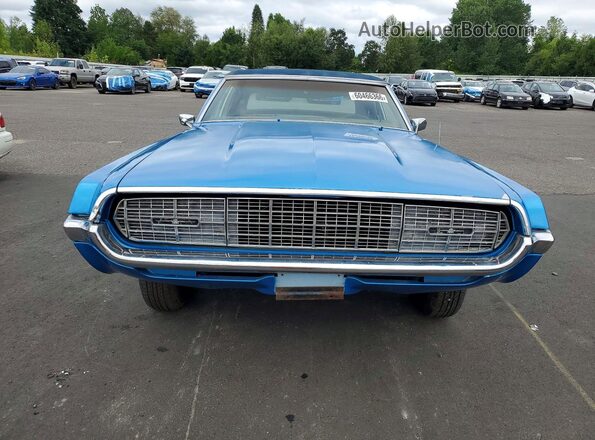 8J87N119347 1968 FORD THUNDERBIRD Blue უკანა ხედი