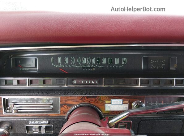 164679S136640     1970 CHEVROLET IMPALA Красный Вид задних сидений