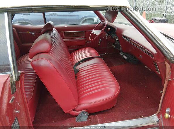 164679S136640     1970 CHEVROLET IMPALA Красный Вид салона спереди