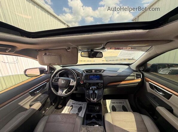 7FARW1H88KE024562 2019 HONDA CR-V Gray Widok tylnych siedzeń