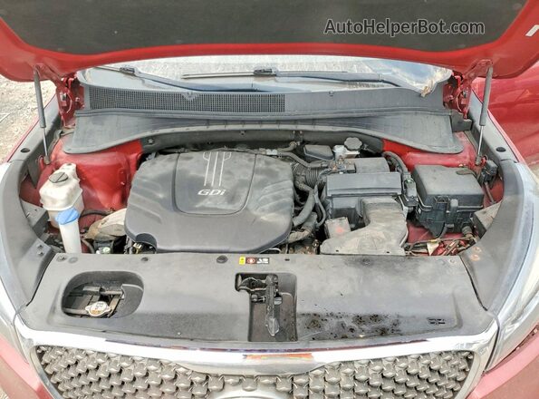 5XYPKDA54GG096097 2016 KIA SORENTO Красный Вид наклейки с VIN-кодом