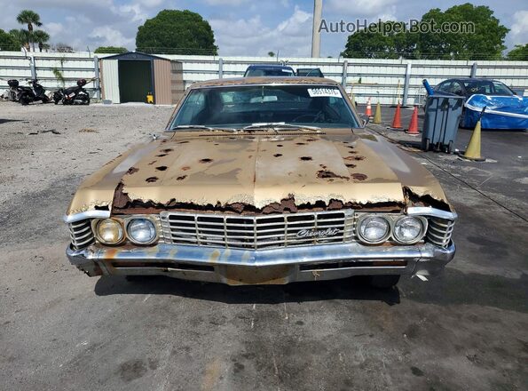 164877S225167 1967 CHEVROLET IMPALA Gold Вид спереду