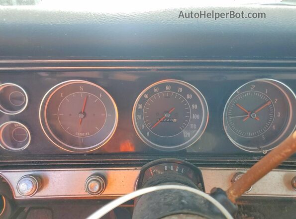 164877S225167 1967 CHEVROLET IMPALA Gold Вид щитка приладів