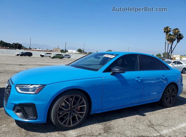WAUB4AF4XLA051739 2020 AUDI S4 Blue Rear left