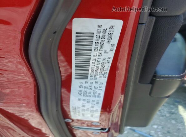 1C4PJMCB9GW237450 2016 JEEP CHEROKEE Red VIN კოდის სტიკერის ხედი
