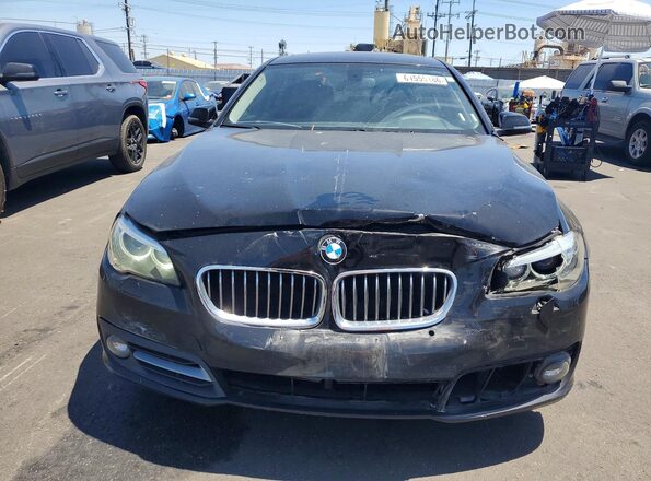 WBA5A5C54GG351130 2016 BMW 5 SERIES Black Widok z tyłu