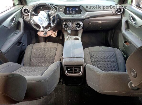 3GNKBBRA0KS666482 2019 CHEVROLET BLAZER Gray Вид щитка приладів