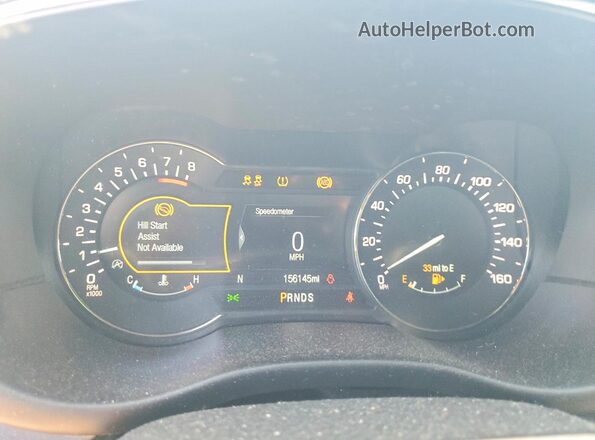 5LMCJ1C99HUL28864 2017 LINCOLN MKC Silver Instrument cluster view