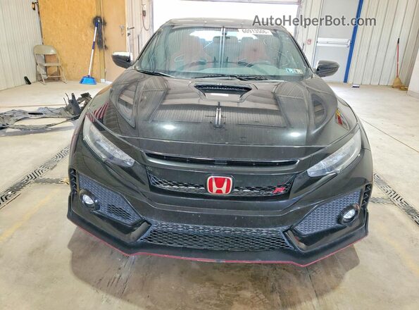 SHHFK8G74JU202363 2018 HONDA CIVIC Black Widok z tyłu