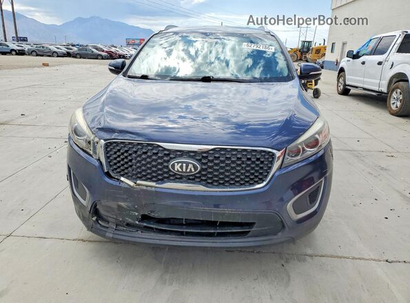 5XYPGDA57HG208250 2017 KIA SORENTO Blue Widok z tyłu