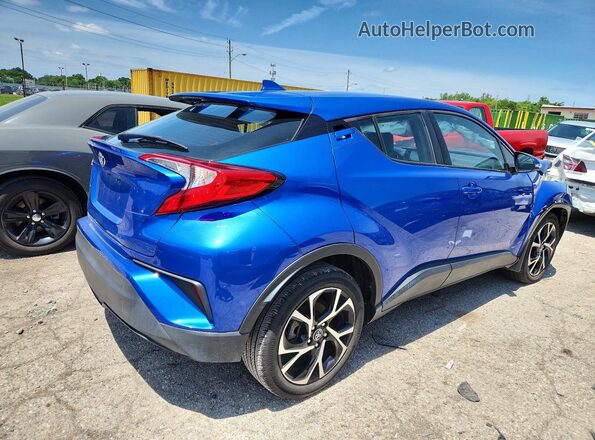 NMTKHMBX2JR055503 2018 TOYOTA C-HR Blue Front right