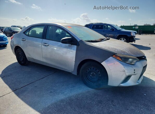 5YFBURHE2GP546039 2016 TOYOTA COROLLA Silver Vista frontal