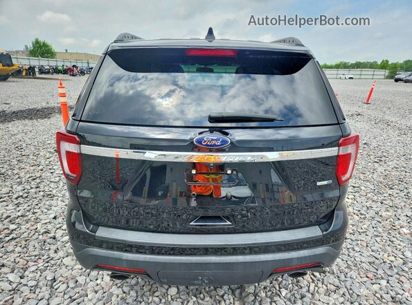 1FM5K8BH3JGC35353 2018 FORD EXPLORER Black Widok wnętrza z przodu