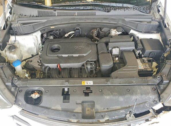 5NMZTDLB3JH088319 2018 HYUNDAI SANTA White Widok naklejki z numerem VIN