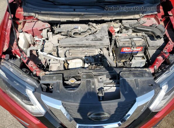 JN8AT2MV6HW277018 2017 NISSAN ROGUE Красный Вид наклейки с VIN-кодом