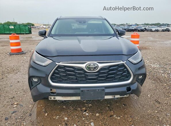 5TDGZRAH1MS039907 2021 TOYOTA HIGHLANDER Черный Вид сзади