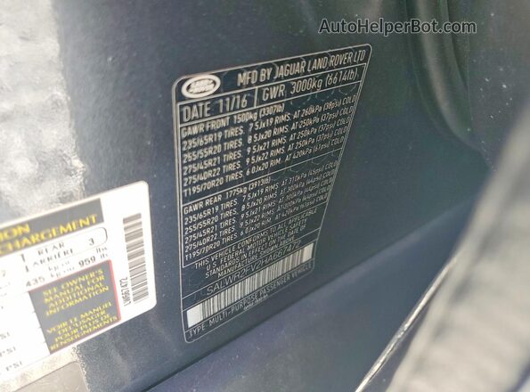 SALWR2FV2HA667472 2017 LAND ROVER RANGE ROVER Красный Панорамный вид салона 360°