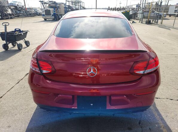 WDDWJ6EB8JF671327 2018 MERCEDES-BENZ C Red Widok wnętrza z przodu
