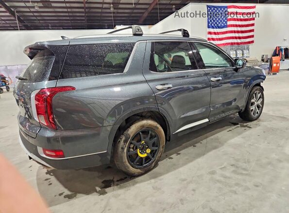 KM8R4DHE4NU415336 2022 HYUNDAI PALISADE Gray Delantero derecho
