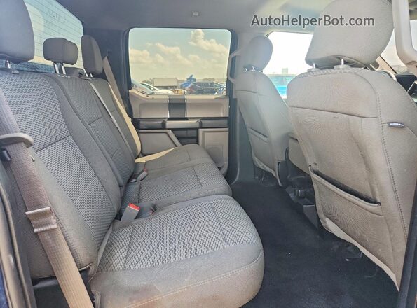 1FTEW1EB5JFB29791 2018 FORD F150 Blue Вид задньої частини салону