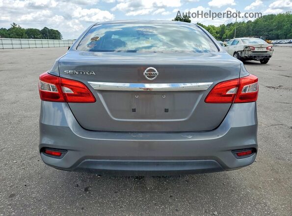 3N1AB7AP8HY407653 2017 NISSAN SENTRA Серый Вид салона спереди