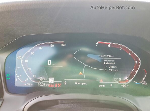 WBA5R1C02LFH80114 2020 BMW OTHER Silver Vista de los asientos traseros