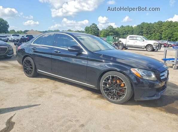 WDDWF4JB0GR151965 2016 MERCEDES-BENZ C Черный Вид спереди